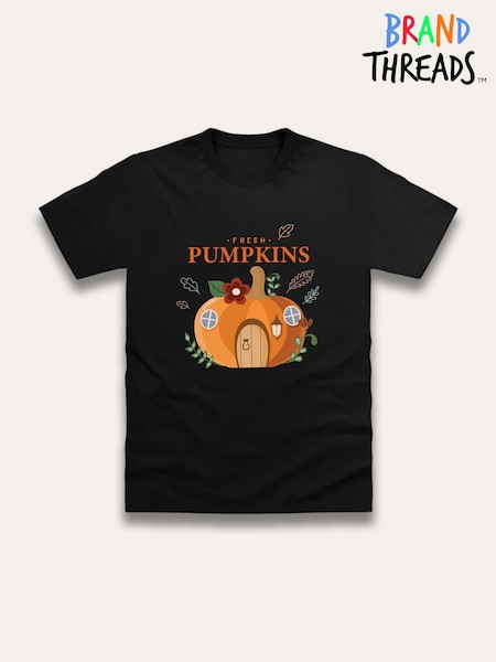 Brand Threads Black Halloween T-Shirt (Y31890) | €20