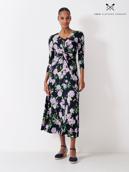 Crew Clothing Pink 3/4 Sleeve Floral Dress (Y32060) | R$ 680