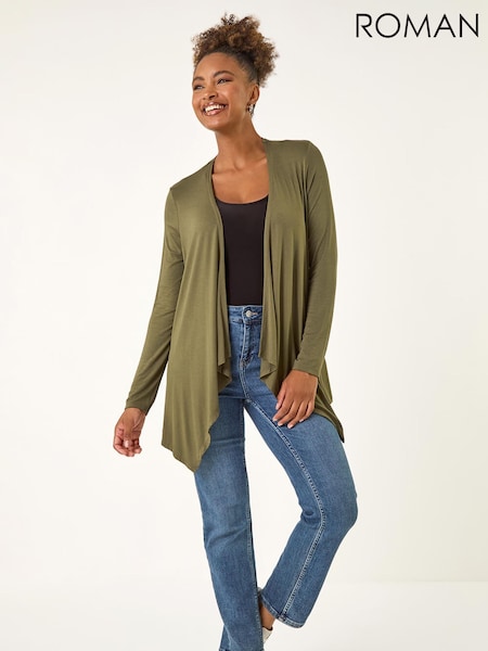 Roman Green Waterfall Stretch Cardigan (Y32214) | €40