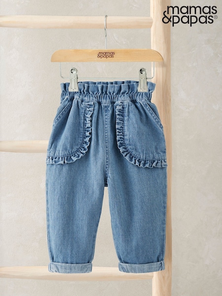 Mamas & Papas Blue Frill Jeans (Y32337) | €25