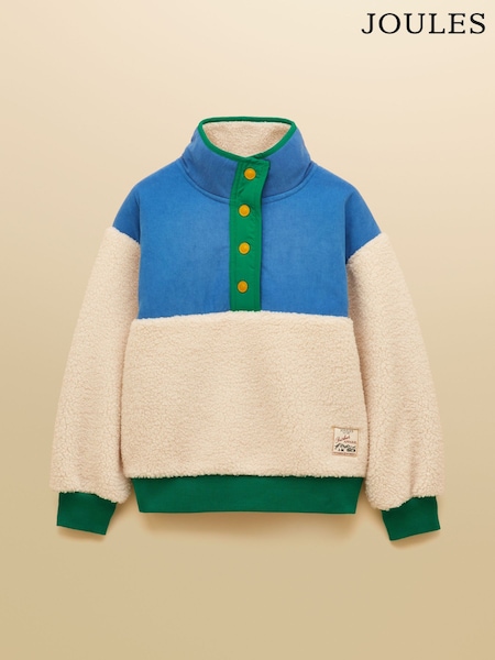 Cream un zils - Joules Boys' Ridgley Cord Fleece