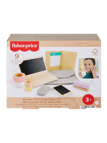 Mattel Games Fisher Price Wooden Work From Home Playset (Y32510) | €31