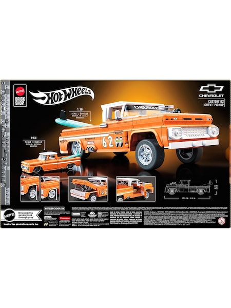 Mattel Games Hot Wheels Brick Shop Elite Custom 62 Chevy Pickup (Y32519) | €61
