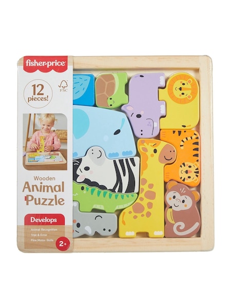 Mattel Games Fisher Price Wooden Animal Puzzle (Y32541) | €27