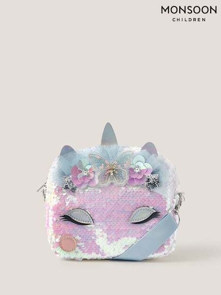 Monsoon Blue Unicorn 2-In-1 Sequin Crossbody Bag (Y32900) | €23