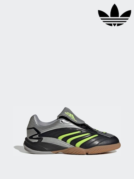 adidas Originals Silver/Black Predator Sala Junior Trainers (Y32920) | €104