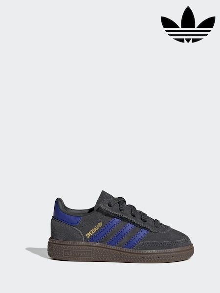 Negru/Bleumarin - adidas Originals Handball Spezial Comfort Closure Elastic Lace Infant Trainers (Y32923) | 298 LEI