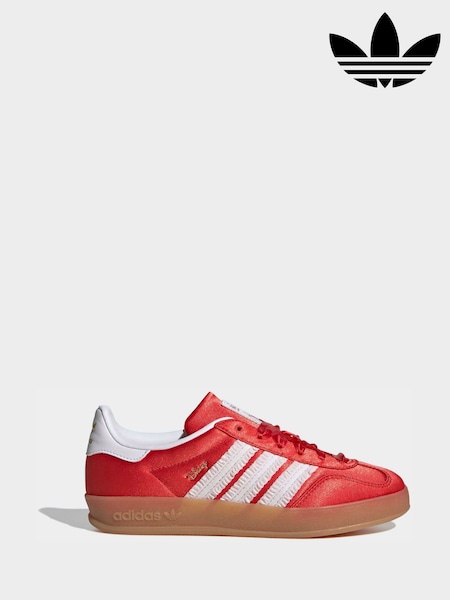 adidas Originals Red/White Disney Gazelle Indoor Junior Trainers (Y32932) | AED437