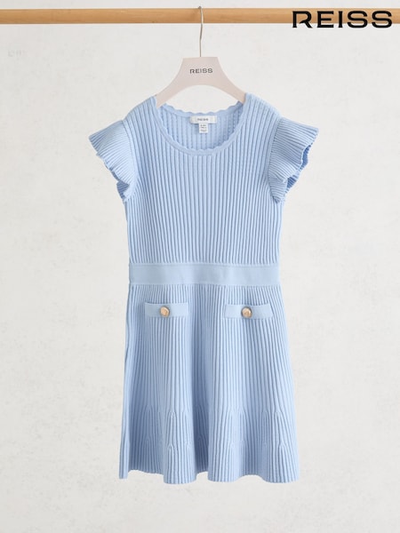 Reiss Pale Blue Miriam Dress (Y33030) | AED468