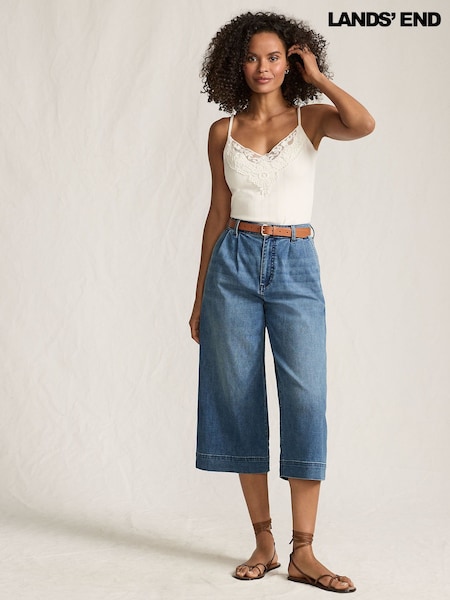 Lands' End Lightweight Denim Culottes (Y33038) | 70 €