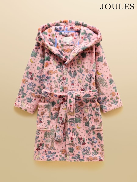 Pink Woodland - „Joules“ mergaičių Snug chalatas