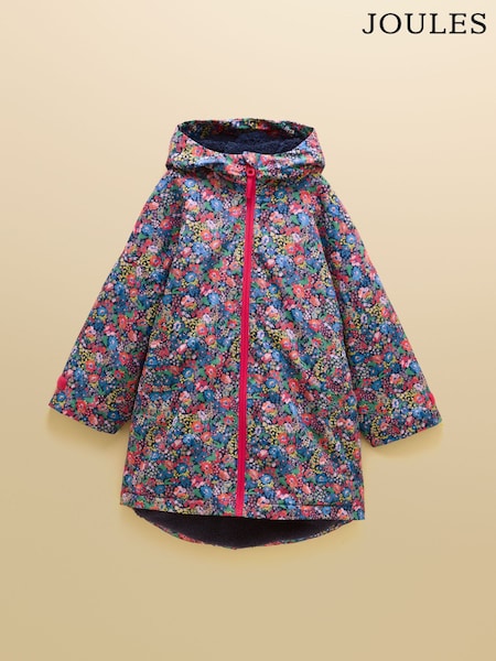 Navy Ditsy - Joules Girls' Coverall Waterproof Changing Robe