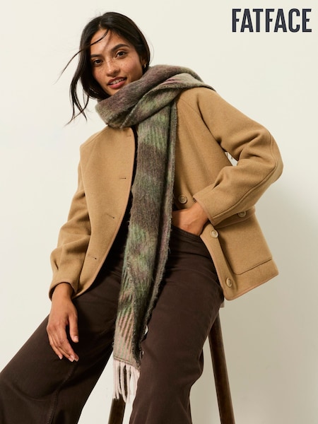 Tan Brown - Fatface Wool Jacket