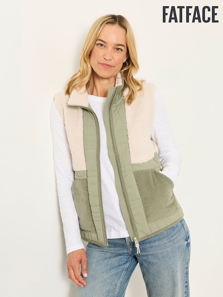 Green - Fatface Padded Gilet