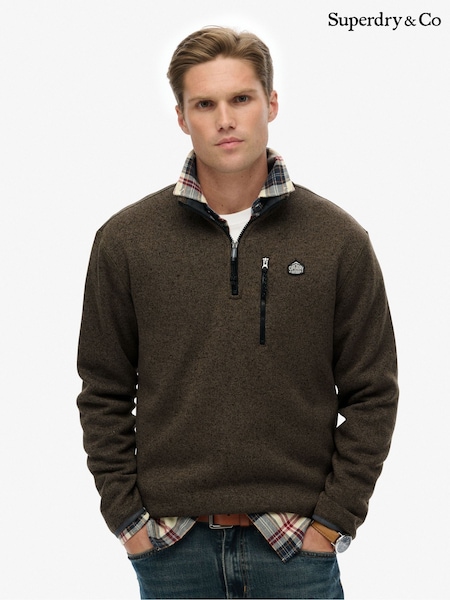 Superdry Green Storm Fleece Half Zip Jumper (Y33631) | R$ 495