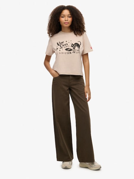 Superdry Green Mid Rise Baggy Joggers (Y33638) | 272 QAR