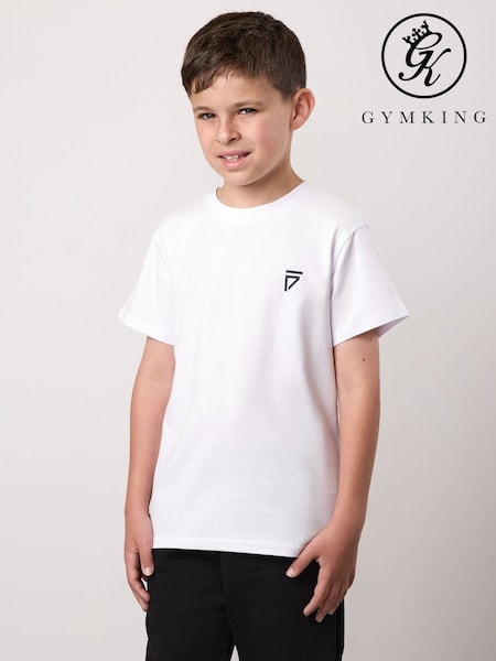 Gym King White Kids Fight Division T-Shirt (Y33789) | 114 QAR