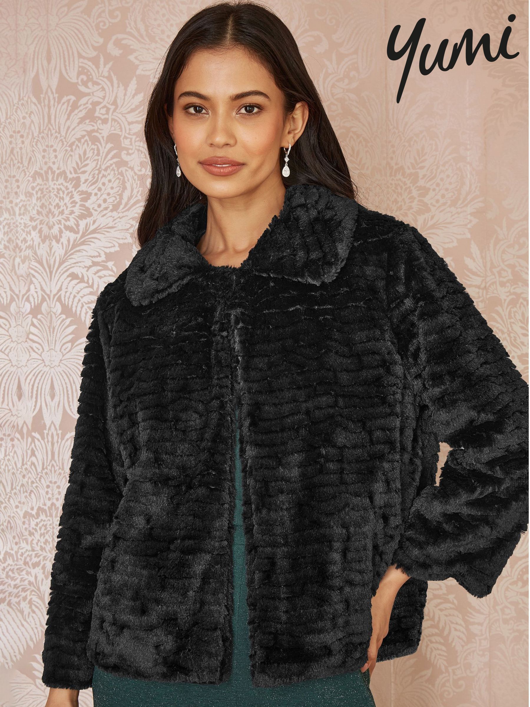 Buy Women's Yumi Faux Fur Long Sleeve Online | Next Romania