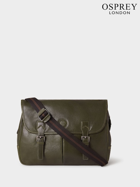 Osprey London Green The Compass Leather Saddle Bag (Y33921) | €479