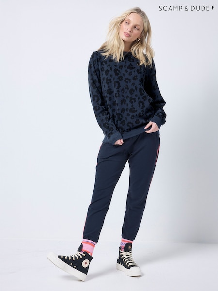 SCAMP & DUDE Blue Plain Cosy Joggers (Y34098) | R$ 495