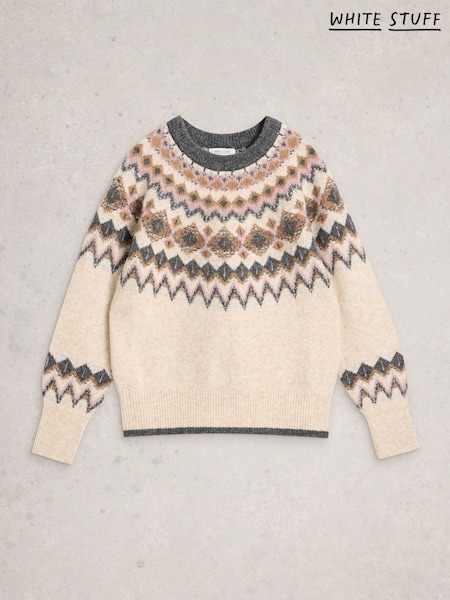 White Stuff Natural Arctic Fairisle Jumper (Y34553) | €92