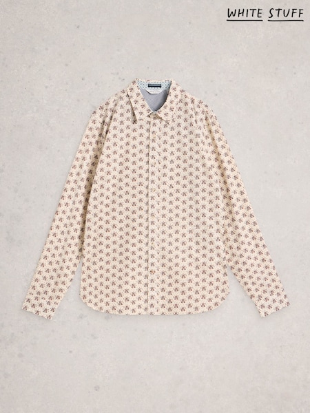 White Stuff Salcombe Spot Fan Print Shirt (Y34570) | ‏318 ر.ق.