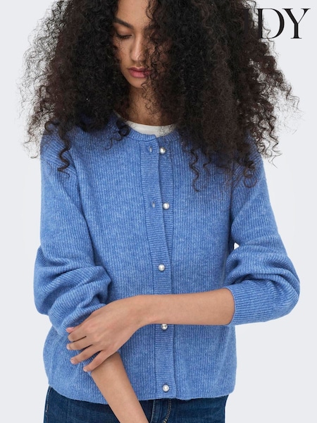 JDY Blue Double Breasted Mid Length Cardigans (Y34700) | €83