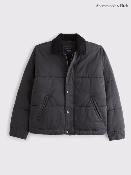 Abercrombie & Fitch Black Puffer Jacket (Y34825) | €179