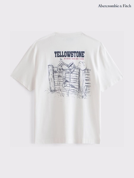 Abercrombie & Fitch Western Graphic Crew Neck T-Shirt (Y34828) | € 46