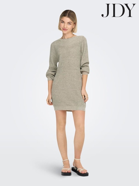 JDY Light Green Knitted Midi Jumper Dress (Y34888) | €37