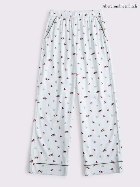 Abercrombie & Fitch White Flannel Pyjama Trousers (Y34945) | kr707