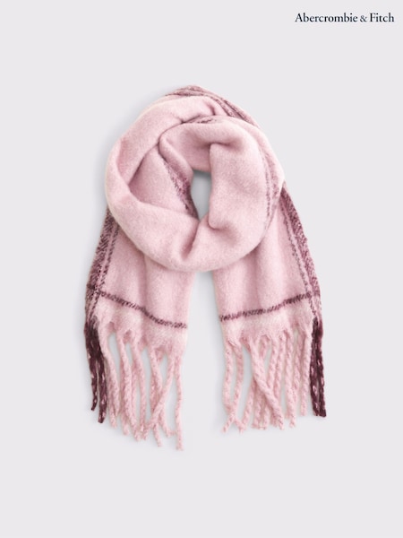 Abercrombie & Fitch Pink Multi Stripe Scarf (Y34950) | AED262