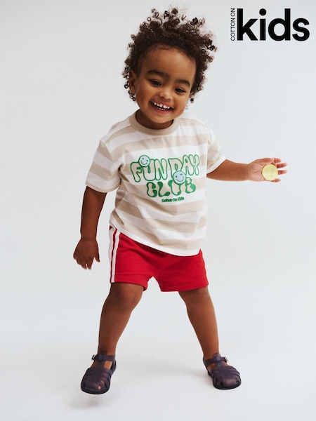 Cotton On Cream Bobbi Short Sleeve Graphic T-Shirt (Y34990) | €16