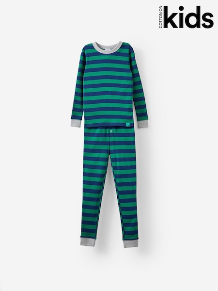 Cotton On Blue Jesse Long Sleeve Pyjamas (Y34995) | 94 QAR