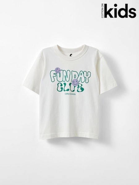 Cotton On Green Poppy Oversize Graphic Print T-Shirt (Y34996) | 59 QAR