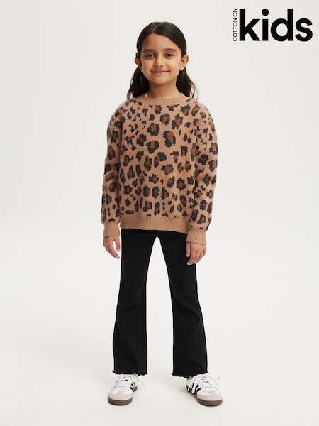 črna - Cotton On Francine Flared Trousers (Y35006) | € 21