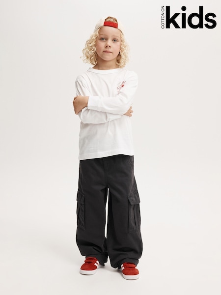 Cotton On Black Taylor Cargo Trousers (Y35011) | 124 QAR