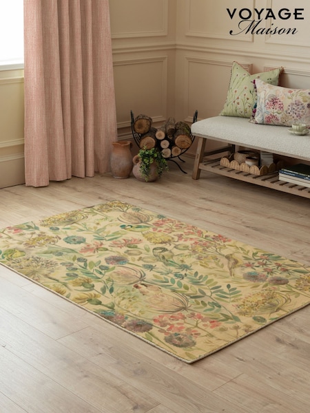 Voyage Maison Blue Arizona Sand Printed 100% Wool Rug (Y35232) | 1,109 QAR - 1,683 QAR