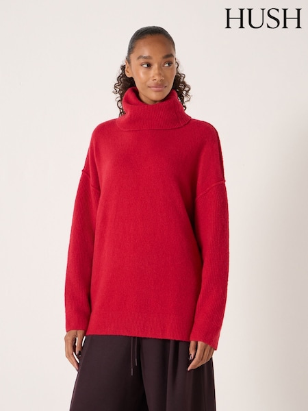 Hush Red Meryl Roll Neck Jumper (Y35420) | €140