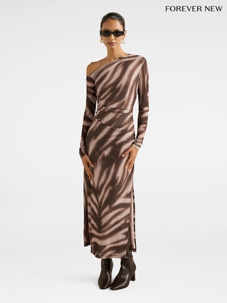 Forever New Gemma Petite Tipped Shoulder Midi Dress (Y35445) | € 130