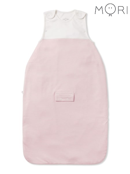 MORI Pink Supersoft 0.5 Lightweight Sleeping Bag Front Zip (Y35502) | AED349