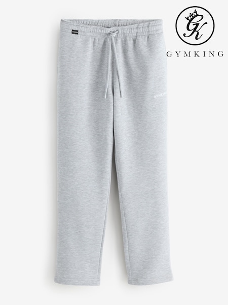 Gym King Grey Fundamental Linear Straight Leg Joggers (Y35541) | €68
