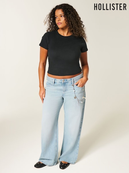 Hollister Blue Bajo Rise Baggy Jeans (Y35642) | 57 €
