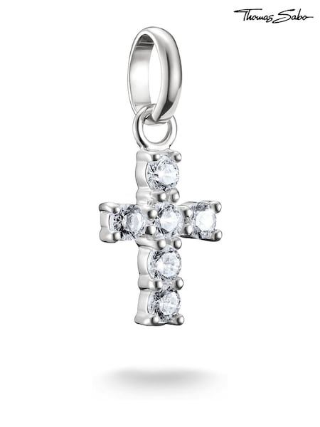 Thomas Sabo Silver Plated Charm Connect Cross Pendant (Y35926) | €44