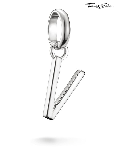 Thomas Sabo Silver Charm Connect letter V pendant (Y35930) | €28