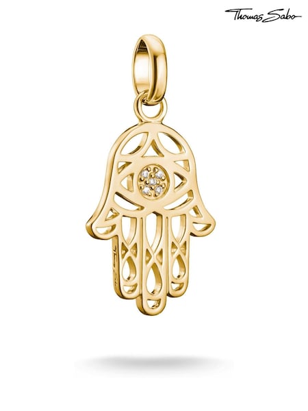 Thomas Sabo Gold Plated Charm Connect Hamsa Pendant (Y35939) | €83