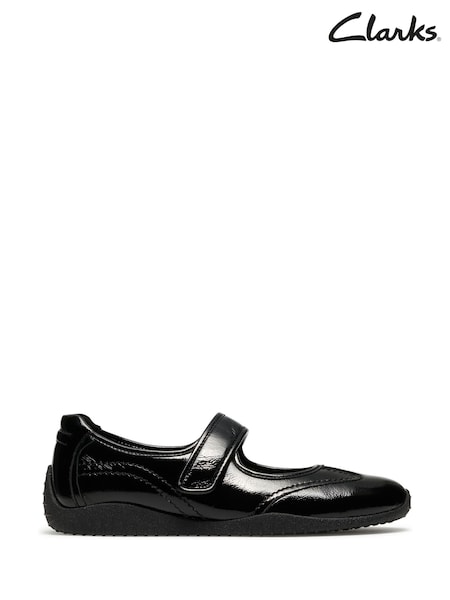 Black - Clarks Meridor Jane Trainers