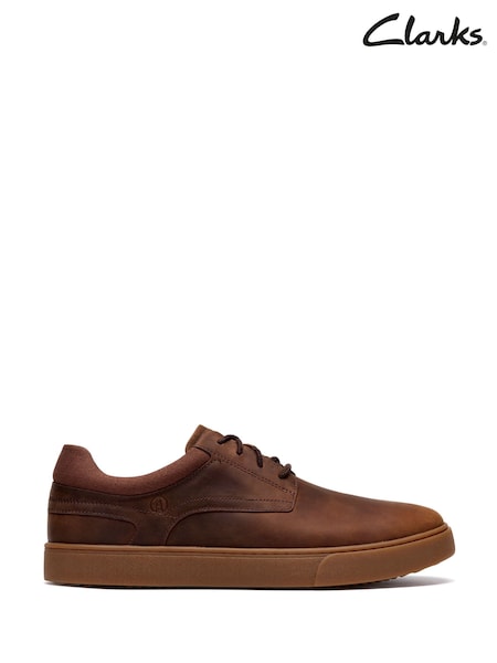 Brązowy - Regular Clarks Lydford Lo Trainers