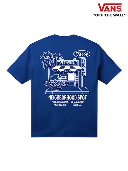 Dark Blue - Vans Food Spot Short Sleeve T-shirt