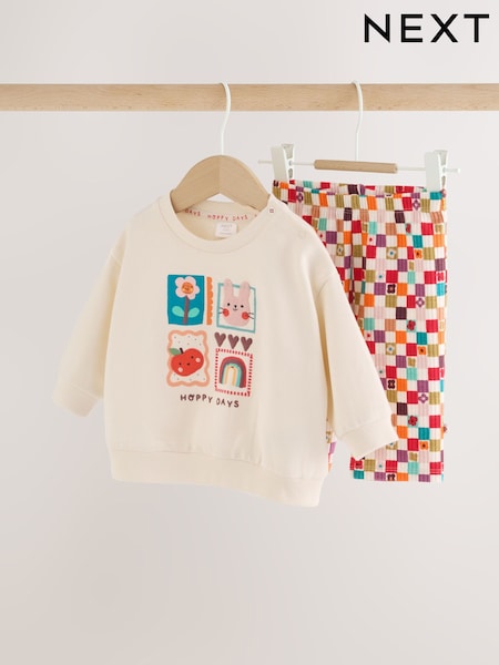 Multi Bright Character - Baby Sweat Top And Wide Leggings 2 Piece Set (0mths-2yrs)
